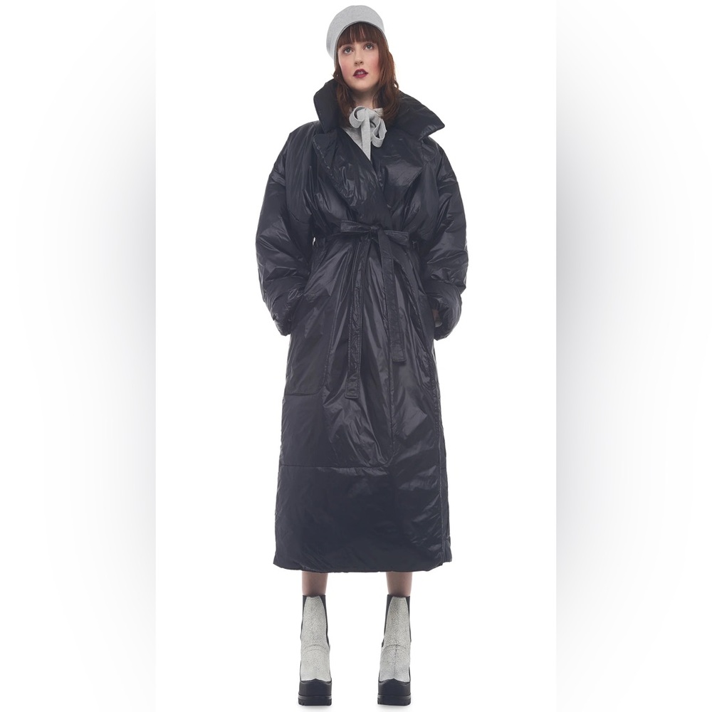 Norma Kamali Black Puffer Coat